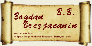 Bogdan Brezjačanin vizit kartica